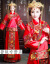【春夏上新】中華風の新婦の乾杯時間はドレス・ロンフォンコートの秀合結婚服の女性モデルである春嫁入り服のチャイナドレスの赤色は首かざりを含まない。