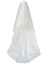 新しいスタイルのコリアスタイの新しい妇人の首纱が超长いトレイン旅撮影短款撮影ウェディングベールの首纱の纯白さは1.5メートルで、长さは135 cm-1175 cmです。