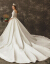 MENGYUAN 2019新型長袖サテンウエディングドレスコリアスタール長のドレン豪華新婦の結婚式の女性ウエディングドレス白173 S