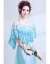 京东ブランドの専门は魅惑的で、蝶ブルーの花嫁のウェディングパーティー年会ドレス2606水色XXXX
