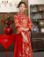 佐丹曼秀禾服新婦2018新型ウェディング服赤い新婦中華風レトロウェルのウェディングディングディングディングドレス乾杯時間はドレスJDH-6080 Sを使います。