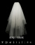 珂梵図頭紗短款TIKTOK同じスターイウェディングドレスのナチャル旅撮影ヘッド紗新款コリアレル甘すぎる重層ボサボサ大グリッド雲煙100 cm-135 cm