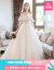 TBGウェディングドレス2019新型新婦の結婚ドレスオフュージョン白い夢まぼろしナチ白い春の花嫁シャンパンの色が軽い。