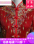 春季の夏のブランドの直営の乾杯の時間はドレスの新型の端正で典雅で上品な上品の妊婦のショー禾服の新婦の秋冬の中華風の結婚のドレス竜鳳の上着で092項の+首飾りのXLを嫁がせます。