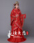 昔の服装の服の漢服のウェディングドレスは大人気です。中華風のウェディングドレスは新婦の結婚を喜んで着ます。ウェンディング。