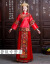 【春夏上新】中華風の新婦の乾杯時間はドレス・ロンフォンコートの秀合結婚服の女性モデルである春嫁入り服のチャイナドレスの赤色は首かざりを含まない。