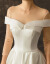 MENGYUANオーストリア长袖サテン长袖のウェディングドレスの新妇のウェディングドレスの女性コリアスタ长いドレンネルの有名人がいます。同スタント173 S