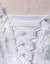 2019ウエディングス女性の新型の新婦が結婚した秋冬型ローグォ·フュール·ホワイトは優雅で端正な大気白いオーダーメイドがキャンセルできません。