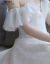 mozi水晶宫廷公主ドレンウェディング2019新型セレムセクシーオフショルダー新婦结婚ビストレス幻ハーバーンウェディングドレススカートドレンスタイルS