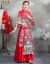 佐丹曼秀禾服冬新婦ドレス薄手の半袖2018新型中華風ウエディングドレス中国風乾杯時間はドレスチャイナドレス女性鈴XLを使います。