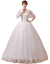 ウェルディーディーディー2018新型春夏新婦結婚双肩V襟ロングリム妊妇カスタムウェディングドレス女性単品ウェディングドレスオーダーメイド
