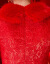 &京東優品&2018年秋冬新款新婦乾杯時間用ドレス厚手紅手結ウェルディングドレスチャイナドレスロングース8866項M
