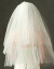新妇の首纱の长欧式の新しい妇人のぼさぼさの髪の纱の多层のウェディングベールの新型は结婚の头纱のシンプルの短い金のコリアのスタの旅の撮影の头纱の白色の80 cm-10 cmを撮影します。