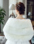 &京東優品＆新婦ウールストール結婚式冬保温コート讃新結婚式乾杯時間ドレス厚手でパーティーマントを増やします。（長さは1.7メートルぐらいです。）