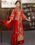 佐丹曼秀禾服新婦2018新型ウェディング服赤い新婦中華風レトロウェルのウェディングディングディングディングドレス乾杯時間はドレスJDH-6080 Sを使います。