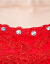 Yishafeinaウェディングドレス冬型赤オーダーメイドサイズは交換できません。