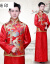 Changyin秀禾服男装中華風新郎結婚ドレス唐服乾杯時間はドレス・ミドル山装龍鳳服を着て、時代のウエディングドレスの彩龍セットLを着用します。