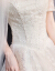 SHIGUANGBEANウェディングディングディングディングディング2019新型オーフドール半袖新婦結婚ファッショントレイン贅沢宮廷シャンパンカラーリングXL