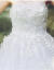 シエルヴィーナ2018春新型コリアスタウエディングドレス結婚ドレス妊産婦ロングービス新婦のセレマイトウェディングドレス+3点セットS