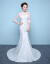 2019マル・メッドウェルディ・レング・レイス新婦長のドレンウエディングドレス中華風オフスタンウェディングドレスマイドで結婚式マイドニューで結ぶhff白色XL