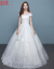 尼玫欧ウェルディーディーディーディードレス2018新型コリアスタファッションファッション結婚式白いロングーM