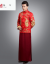 Changyin新郎新婦の赤い中華風の結婚服古代時代の結婚ドレスショー禾の乾杯時間はドレスアップ古代の結婚式の男女のセットytt金鳳女A鳳尾のスカートの頭飾り3 XL（体重の身長はカスタマーサービスを提供してから撮ります）を使います。