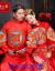 嘉婷鳳雅閣2019新型ウェルディ中華風結婚新婦ドレスの赤いウェディングドレスの長袖のサテンは、赤いXXXLをオーダーメードしました。