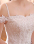 ウェディングドレス2019新型新婦の結婚ドレスナチ白い吊りウェディングドレスのシンプルウェルディ2019新婦の結婚式コリアメートルホワイト/ピクチャーカラーXL