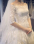 SHIGUANGBEANウェディングドレス2019新型新婦結婚ドレスアップファッションストリム主ウェディングドレス保守長袖プリンセスドリームバンド袖白ローグスタイルS