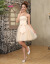 新商品の花嫁ドレスは、ドレスアップのウェディングドレスのショートスタイルで演出されます。ドレスコリア・スタールの乾杯時間は、ドレスアップのフリーサイズ（80-120斤）を使用します。