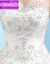 若仙衣阁ビアスのウェディングドレスの新型大き目のサーズスの新しい妇人ローリングドレスわわわわわスケートの白いL号-大きさの「ウエスト2.1尺」