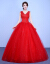古莱登Long ggウェルディ・レングス新婦ウェディングドレス2018新型コリア・スターリングビデオカラーの赤いウェディングドレスオーフドールの赤いウェディングドレスを注文して作られました。