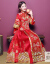 Changyin新婦中華風ドレスショー禾服新装のウェディングドレスの龍鳳衣禾秀服の着物の大きいsaris YQ赤い6 shinプロ版+頭飾り+耳坠XL（140-160斤ぐらいを提案します）