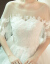軽やかなウーディングス2019新型夏コリアスタフューシャロールロールチルドレン新婦結婚a短いドレールセン白色M