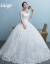 オフシ・デル・ウェェディ2019新式ウェディングベール結婚式コリアスタ新婦の中袖姫セレム白XL