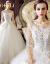 OKOJ Longグーウェルディは、ファッションブランド年新婦の結婚式コリアスタ双肩中袖シングルスススホワイトL