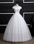 ウェルディドレース2019コリアファッションオーフダイルローリング大き目のサーズス新婦結婚式ハニー白四階B L