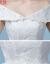 尼玫欧2018新型コリアスタオーフュージョンウェディングドレスの妊妇大きなサズ新婦の結婚式スターリングホワイトトレイン