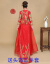 嘉婷鳳雅閣秀禾服2019新型の新婦中華風ウェルディングカップの時間はドレスアップコートのドレインチャイナドレスで中国風の赤色XLを使います。