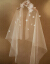 2019新型唯美の花新婦の結婚式のウェディングベールの月下の恋のウェディングベールの白い100 cm-135 cm