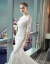 オフシデルウェルディ2019新型新婦結婚洋風プリンセススドリームメード短いドレイン白XL