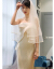 FASHILONG軽奢ブランド軽婚2019新型ドレンプロのサテン面マイドカメラで撮影に出かける超ドレスガールアイボリーの白紐でオーダーメイド（10%オーダーメイド）