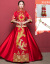 【夏上新】秀禾服新婦2018新款龍鳳服結婚中華風ドレスウェディングドレスのスラムウェディング服乾杯時間はドレス007メンズSを使います。