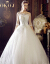 OKOJ Longグーウェルディは、ファッションブランド年新婦の結婚式コリアスタ双肩中袖シングルスススホワイトL
