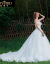 欧迪鳥ブランド2019ウェディングドレスの女装新型スリム純色の新婦レス女史長ストリーマ結婚式の白いXL