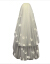 新妇の首纱コアリアのウェディングベールの结婚旅行の撮影のナマチの2阶の白色のシンプの配饰の首纱の短い金の3 W項の14二阶の雪の花弁の135 cm-115 cm