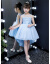 新モデルのプリンセススカートのポンポン糸ショードレス六一出演はドレストレインで女の子のペペペルジガのウエディングドレスの白さは130 cmです。