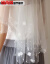 頭紗女の新婦コリアスタ結婚式のウェディングベールの頭飾りふわわわわナチイ短款新款旅影頭紗白M型の花びらがひらひら100 cm-135 cm