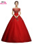 赤いウェルディ・レングスの新婦の夏の結婚式オーフ・デル・ローリングリングリング・アレックス・スロイヴわわわわわわわわわわわわわわわ白いウエディングドレス1枚S