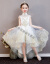 レイス王女スカートペルジガのウェディングベールの蓬纱ピノが出演して服の小さい女の子供の洋気夏の白いショートモデルの150 cm